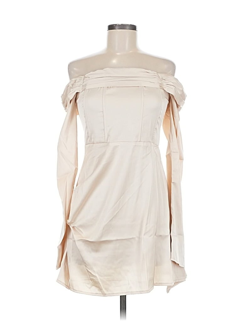 Prettylittlething Cocktail Dress In Neutral