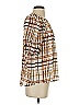 Calvin Klein 100% Polyester Brown Tan 3/4 Sleeve Blouse Size XS - photo 4