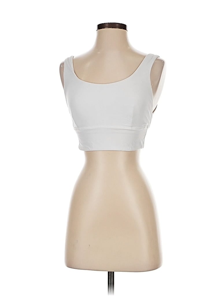 Pre-owned Lululemon Athletica Sports Bra In White