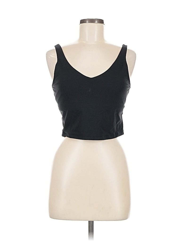 Pre-owned Unbranded Tank Top Black Strapless Neckline Tops