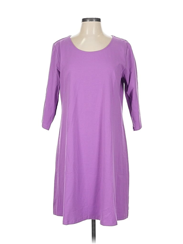 Pre-owned Attitudes By Renee 3/4 Sleeve T-shirt In Purple