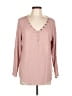 Torrid Pink Long Sleeve Henley Size Lg Plus (0) - photo 1