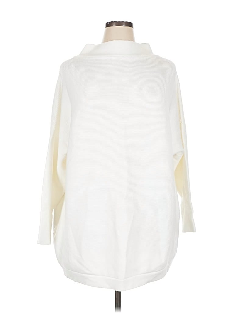 Pre-owned Unbranded Turtleneck Sweater In White