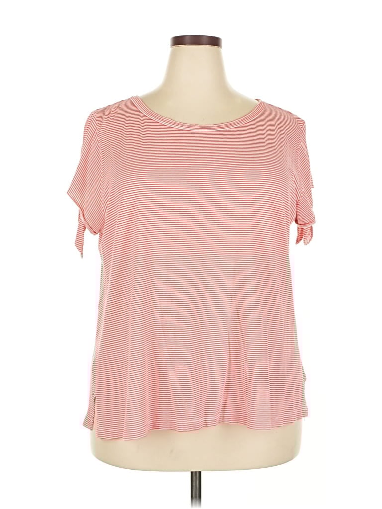 Pre-owned Ann Taylor Loft Short Sleeve T-shirt In Pink