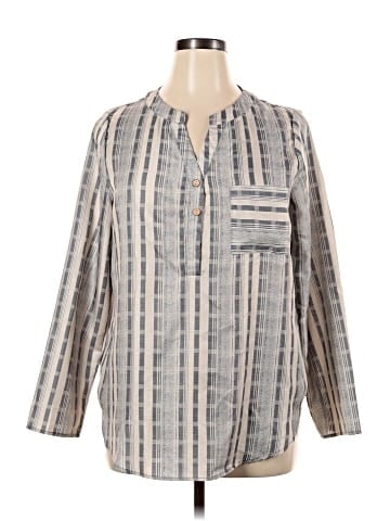 Misslook 3/4 Sleeve Button-Down Shirt (view 1)