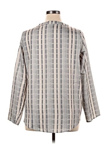 Misslook 3/4 Sleeve Button-Down Shirt (view 2)