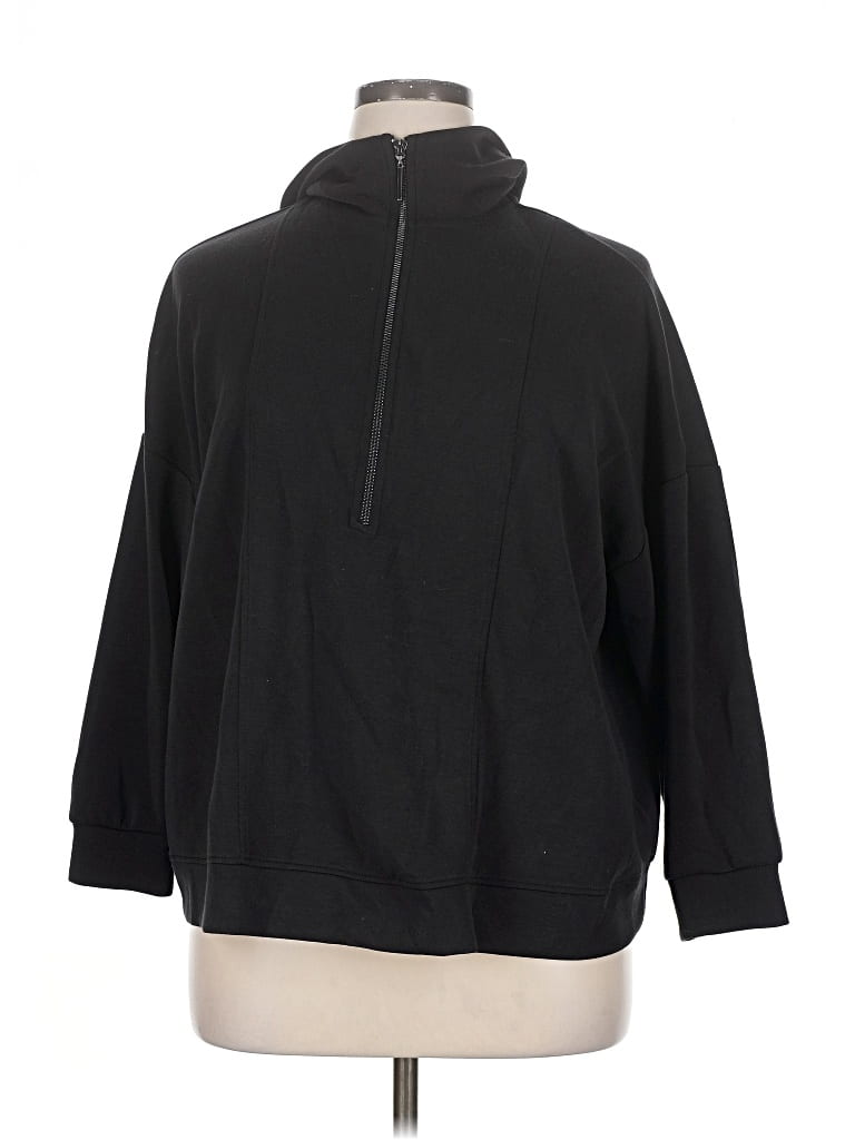 Pre-owned Cable & Gauge Turtleneck Sweater In Black