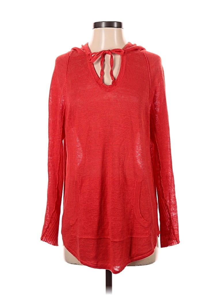 Pre-owned Eileen Fisher Pullover Sweater In Red