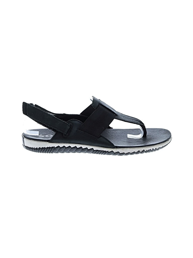 Pre-owned Sorel Flip Flops In Black