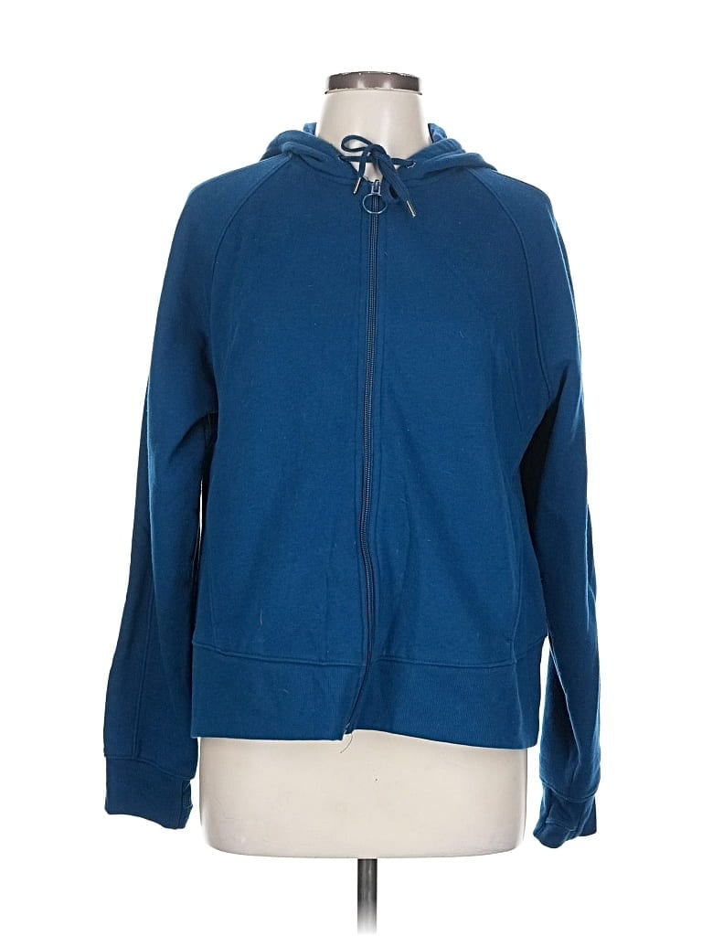 Pre-owned Tek Gear Zip Up Hoodie In Blue