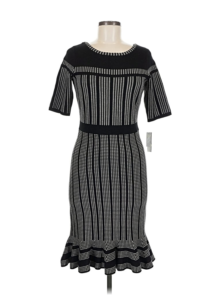 Pre-owned Taylor Cocktail Dress In Gray