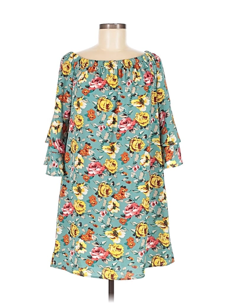 Pre-owned Xhilaration Casual Dress In Blue