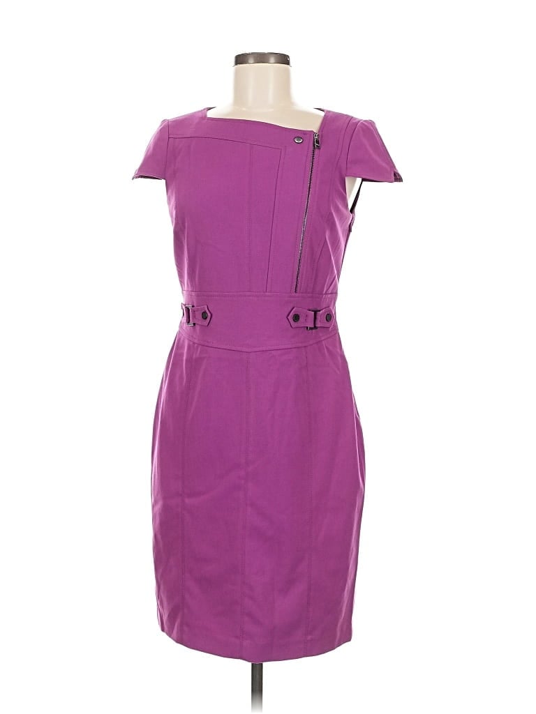Pre-owned Marc New York Andrew Marc Cocktail Dress In Purple