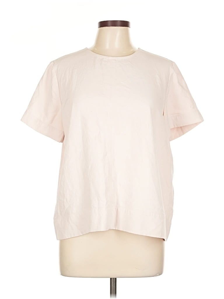 Pre-owned Everlane Short Sleeve Top Pink Crew Neck Tops