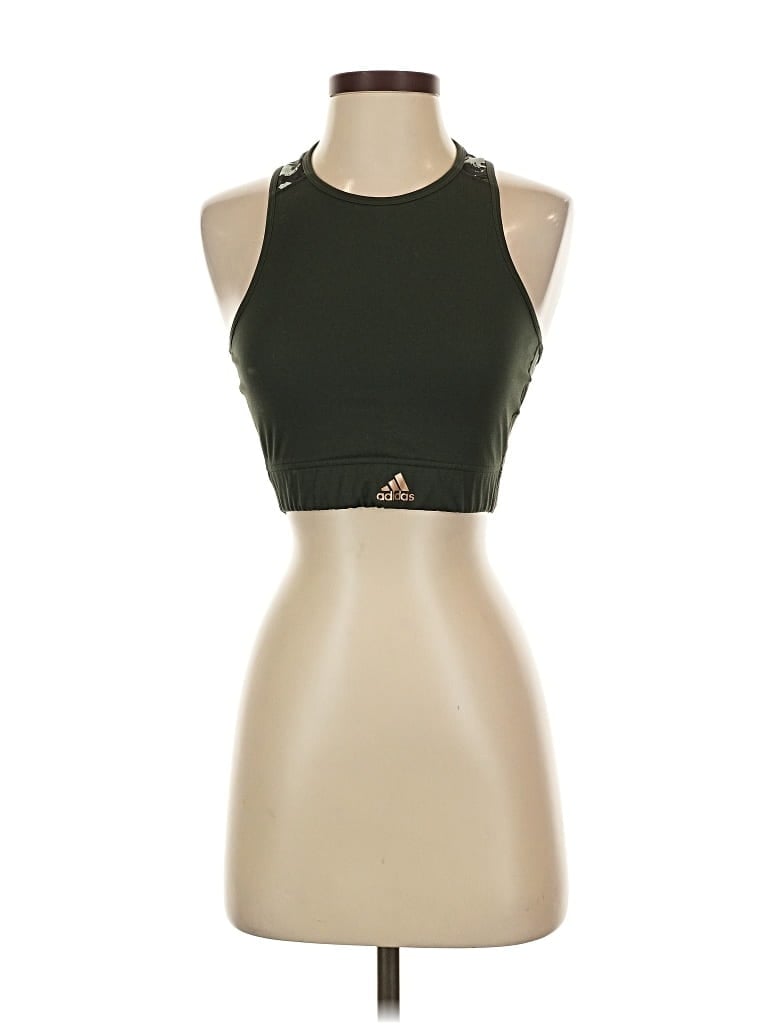 Pre-owned Adidas Originals Sports Bra In Green