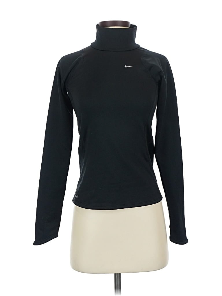 Pre-owned Nike Turtleneck Sweater In Black