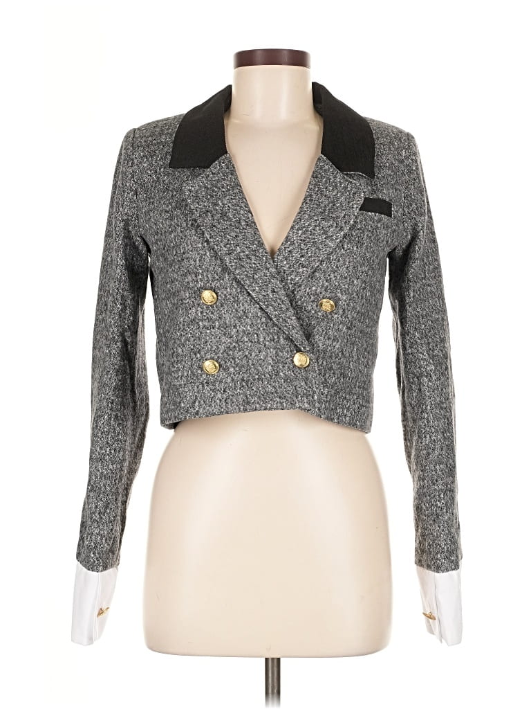 Pre-owned Unbranded Blazer Jacket In Gray