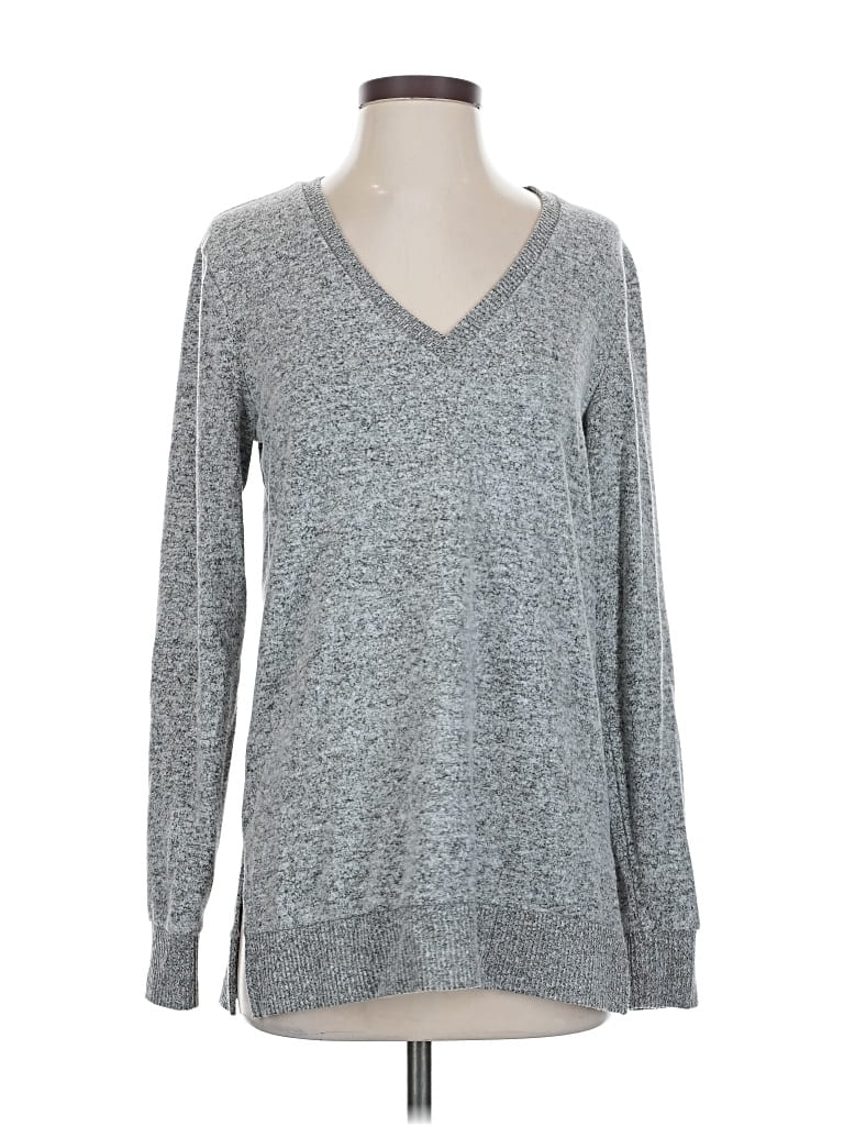 Pre-owned Lucky Brand Pullover Sweater In Gray
