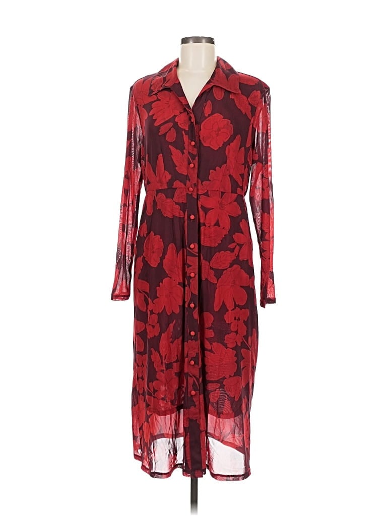 Pre-owned Cabi Casual Dress In Red