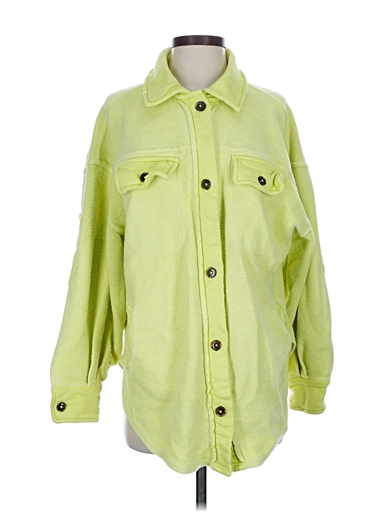 Pre-owned Free People Cardigan Sweater In Green