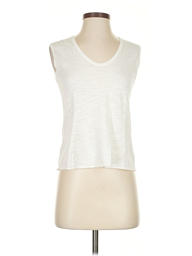 Pre-owned 360 Sweater Sleeveless T-shirt In White