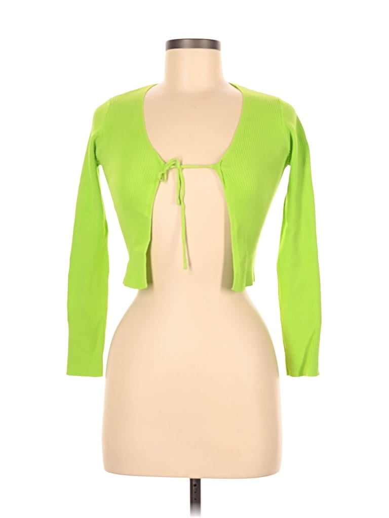 Pre-owned Neely Cardigan Sweater In Green