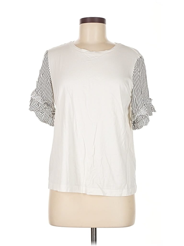 Pre-owned Madison Short Sleeve T-shirt In White