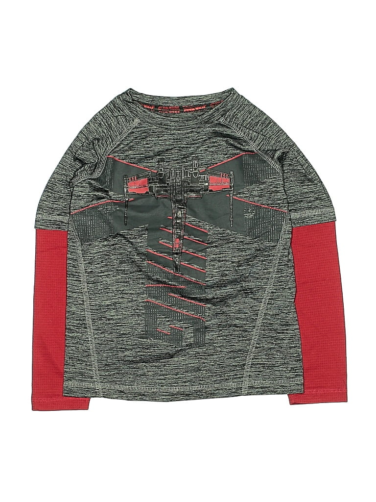 Pre-owned Star Wars Kids' Long Sleeve T-shirt In Gray