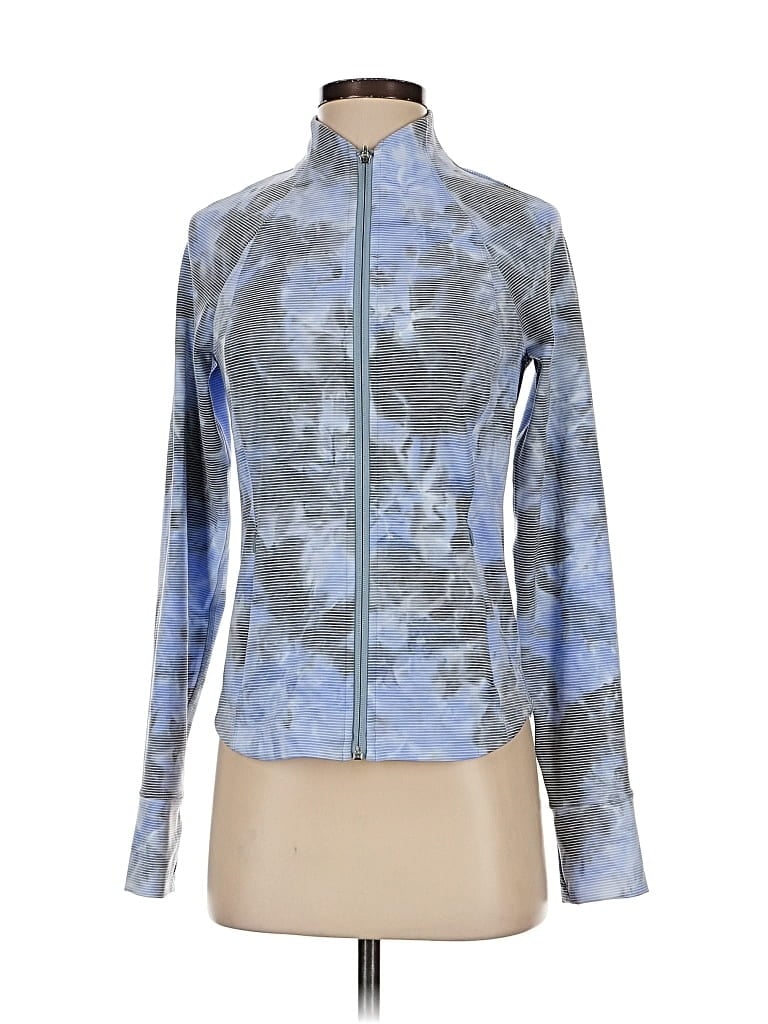 Pre-owned Athleta Track Jacket In Blue