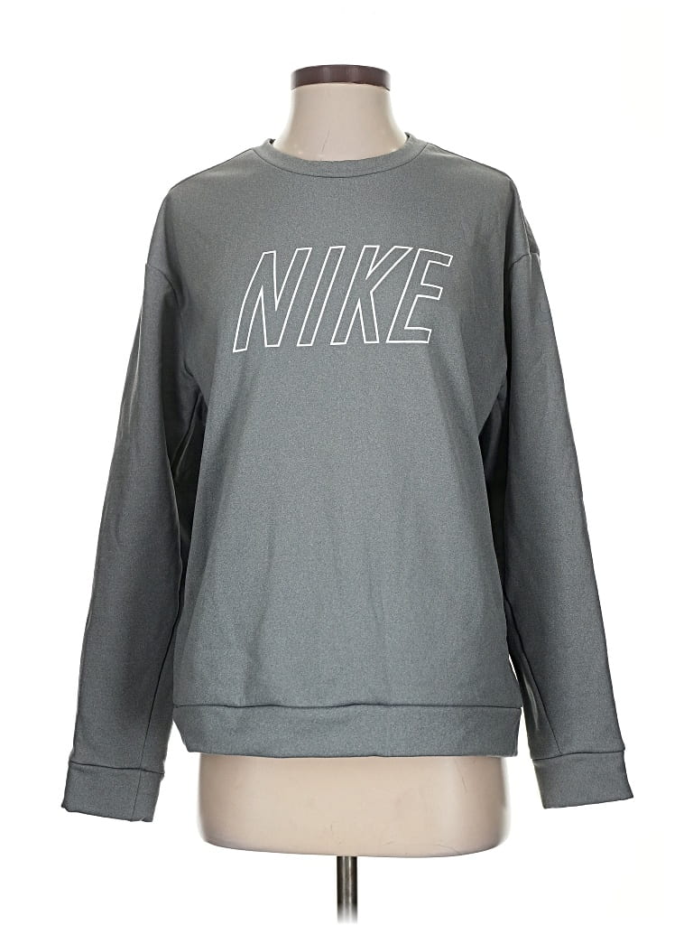 Pre-owned Nike Sweatshirt In Gray