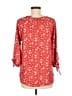 Papermoon 100% Polyester Red 3/4 Sleeve Blouse Size M - photo 2