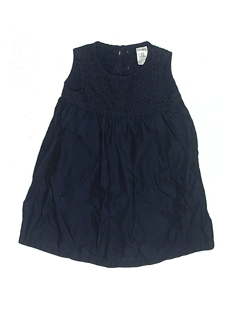 Pre-owned Carter's Babies' Dress In Blue