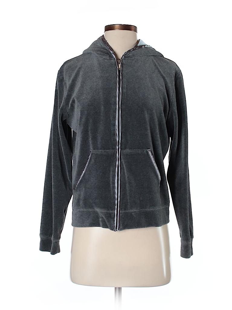 St. John's Bay Solid Gray Zip Up Hoodie Size S - 95% off | thredUP