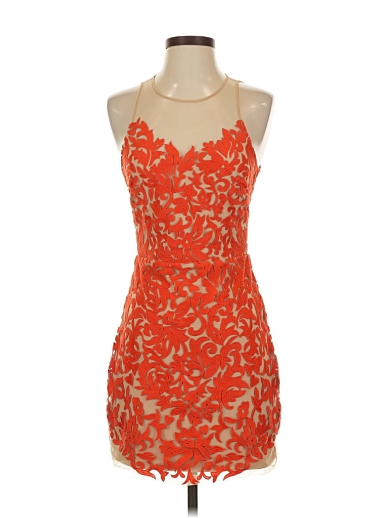Pre-owned Bebe Cocktail Dress In Orange