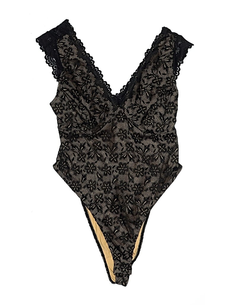 Pre-owned Shein Curve Bodysuit In Black