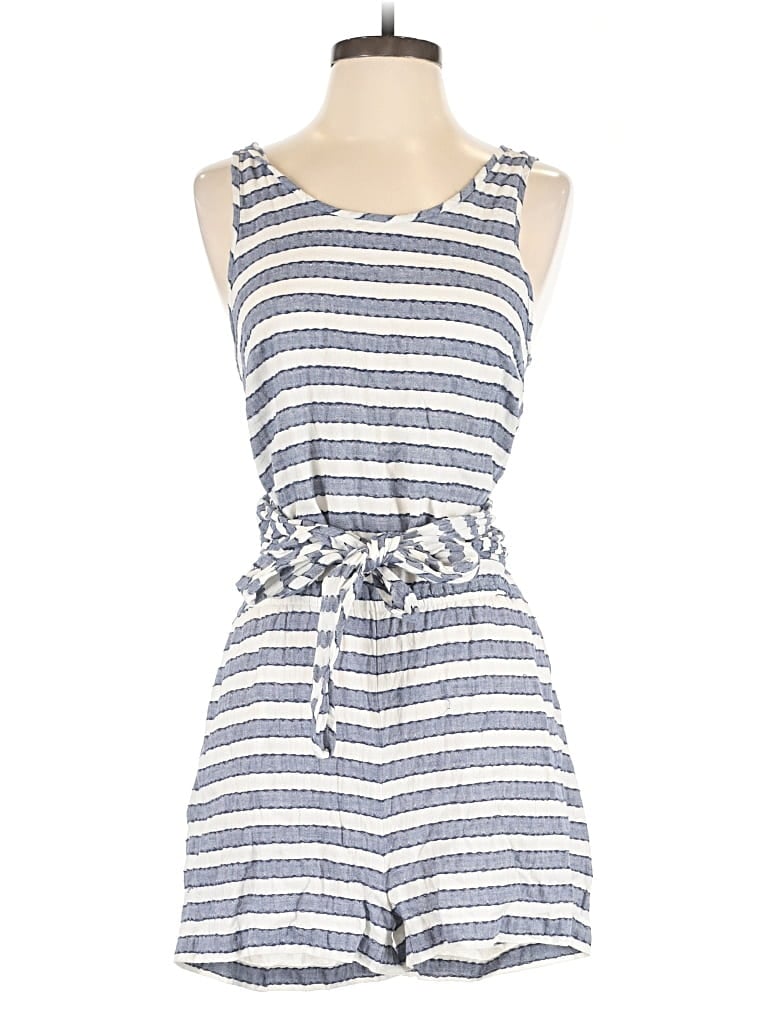 Pre-owned Madewell Romper In Blue
