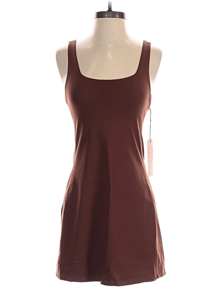 Pre-owned Girlfriend Collective Romper In Brown