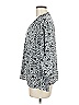 Eclair 100% Polyester Silver Long Sleeve Blouse Size M - photo 5