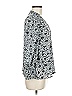 Eclair 100% Polyester Silver Long Sleeve Blouse Size M - photo 4