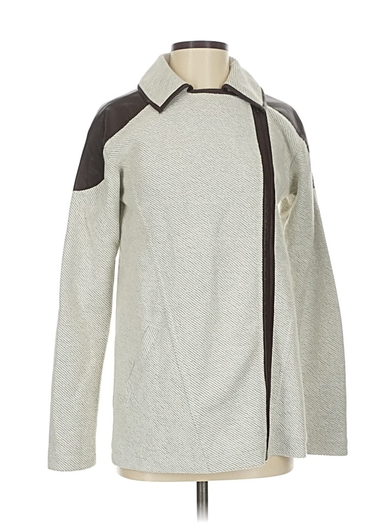 Pre-owned Michael Stars Coat In Gray