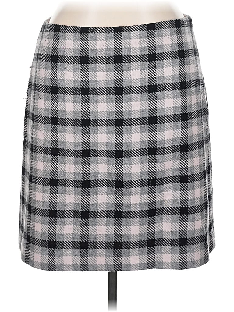 Pre-owned Talbots Wool Skirt In Gray