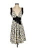 BCBGMAXAZRIA Print Black Cocktail Dress Size 26 waist (estimated) - photo 1