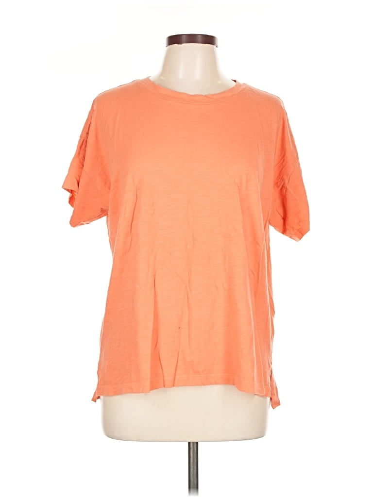 Pre-owned Ann Taylor Loft Short Sleeve T-shirt In Orange