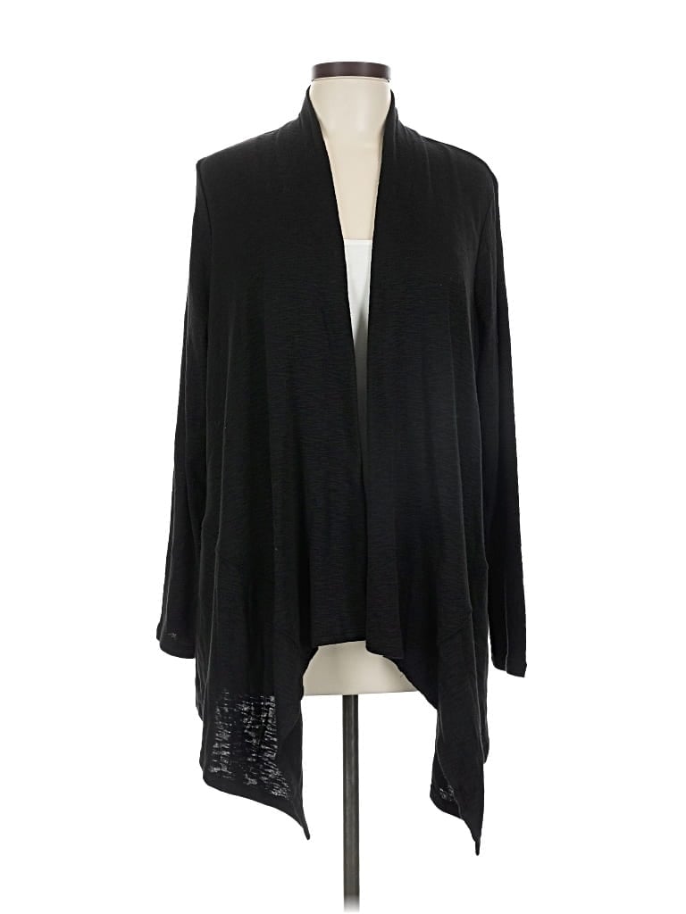 Pre-owned Logo By Lori Goldstein Cardigan Sweater In Black