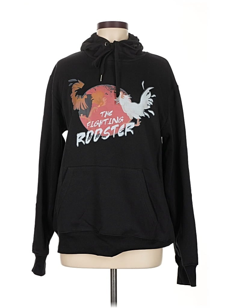 Pre-owned Unbranded Pullover Hoodie In Black