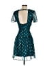 Francesca's 100% Polyester Hearts Teal Cocktail Dress Size XS - photo 2
