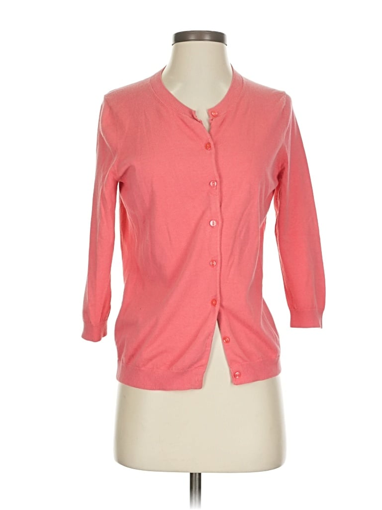 Pre-owned Madison Cardigan Sweater In Pink