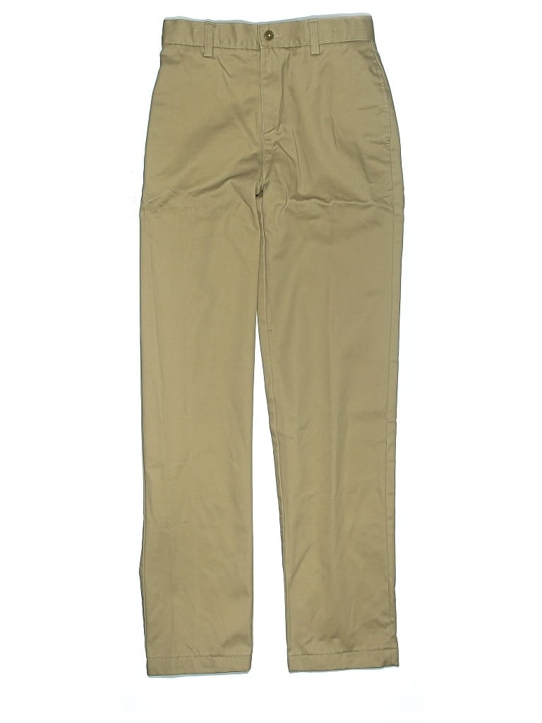 Pre-owned Lands' End Kids' Khaki Pant In Brown