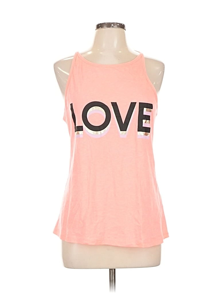 Pre-owned Victoria Sport Tank Top Pink Halter Neckline Tops