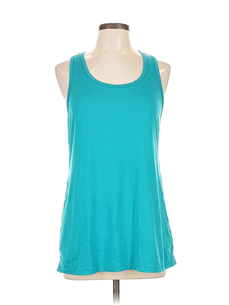 Pre-owned C9 By Champion Tank Top Teal Halter Neckline Tops In Blue